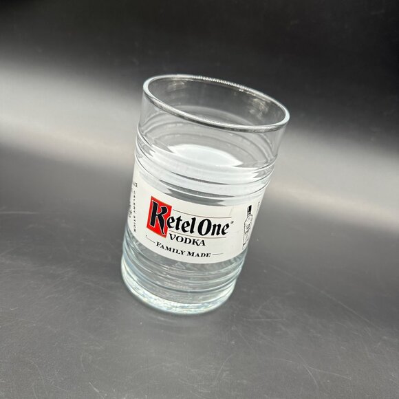 Ketel One Vodka 16 Oz Glass Tumbler Bloody Mary Recipe Barware Black White Red - Picture 1 of 10